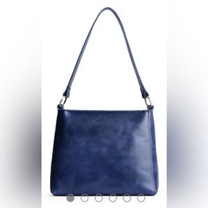Portland Leather Triangle Bag in Cowboy Blue